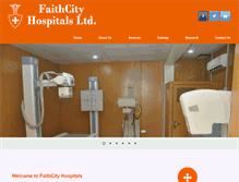 Tablet Screenshot of faithcityhospitalltd.com